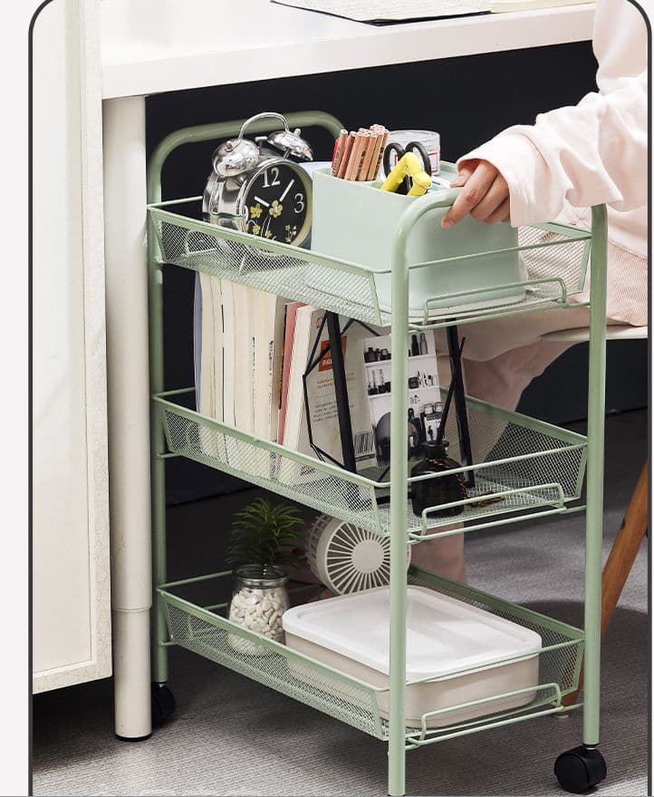 住宅地にマルチカート移動収納棚