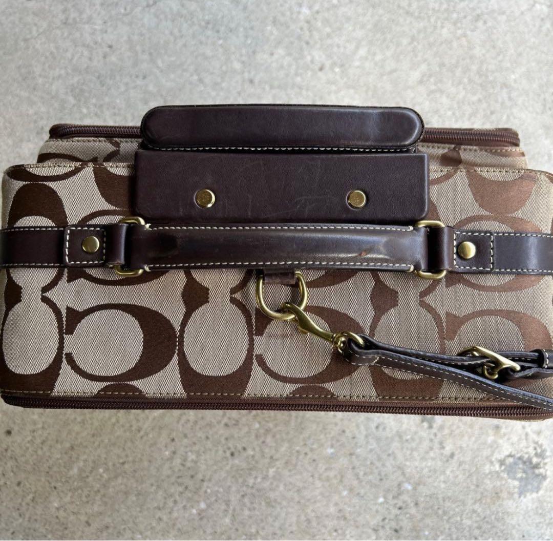 COACH キャリーケース スーツケース レザー 機内持ち込み可 コーチ