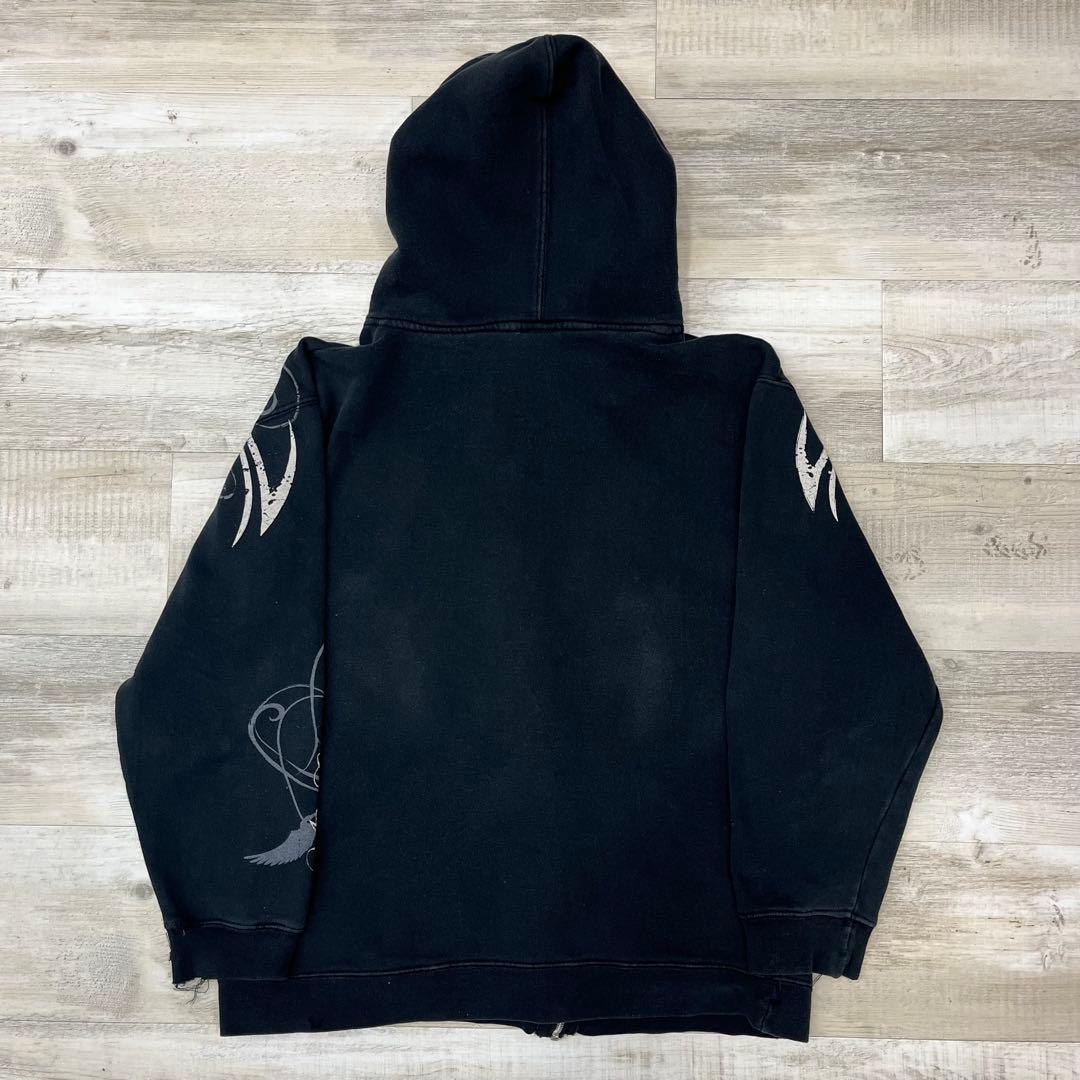 す*)様 古着 TAPOUT フルジップ パーカー M ブラック スウェット