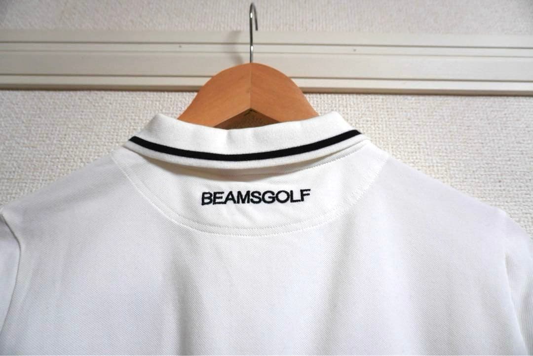 【未使用・タグ付き】BEAMSGOLF 長袖ポロシャツ ホワイト