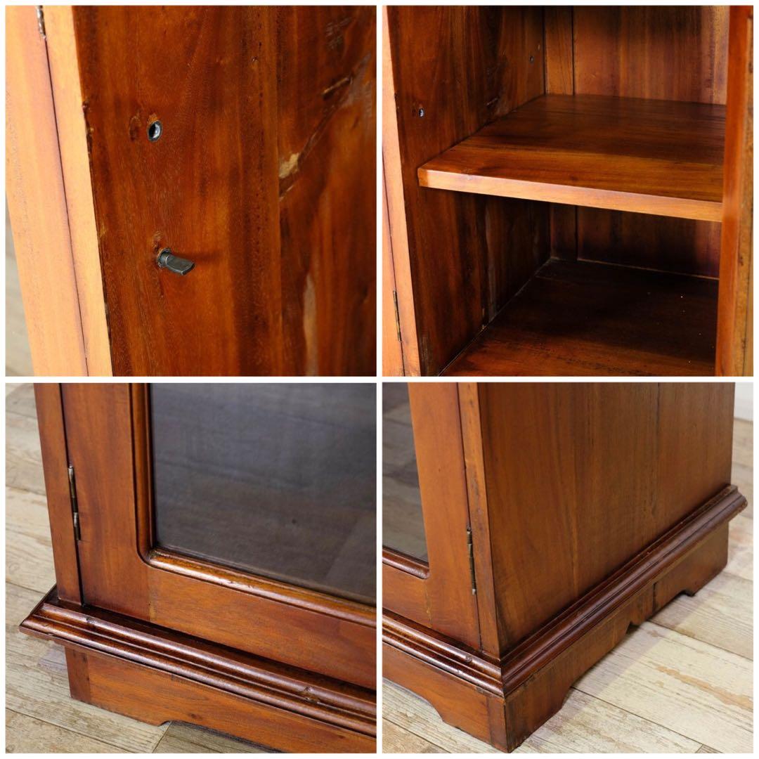 G 新品 アジアン キャビネット アンティーク カフェ カントリー 食器棚 本棚