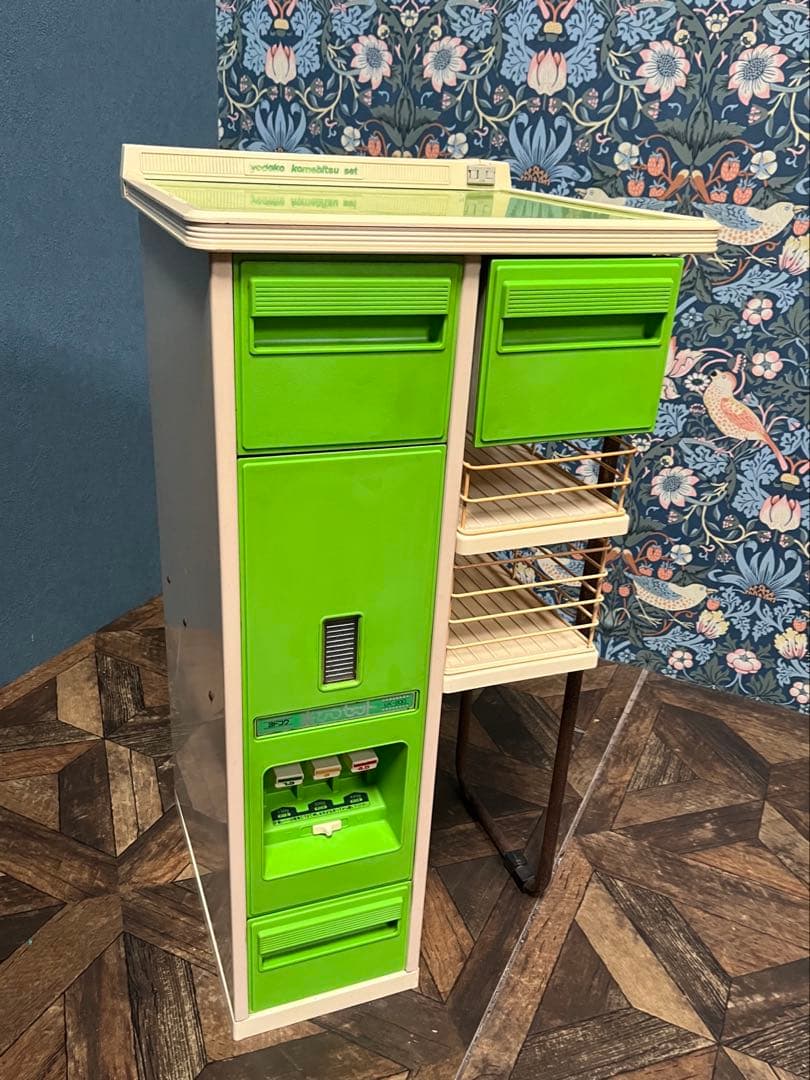 米櫃 ライスボックス インテリア 昭和レトロ 当時物 レトロポップ 緑 グリーン