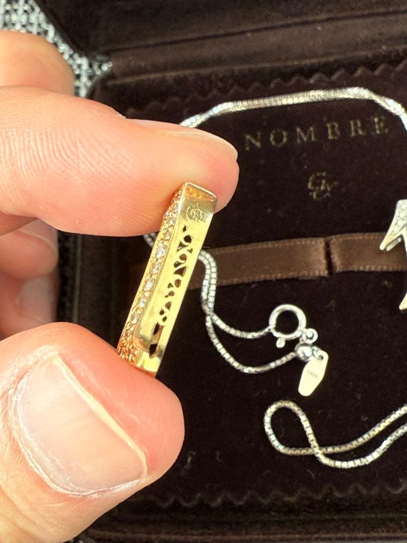 ノンブル k18 数字1 ネックレス