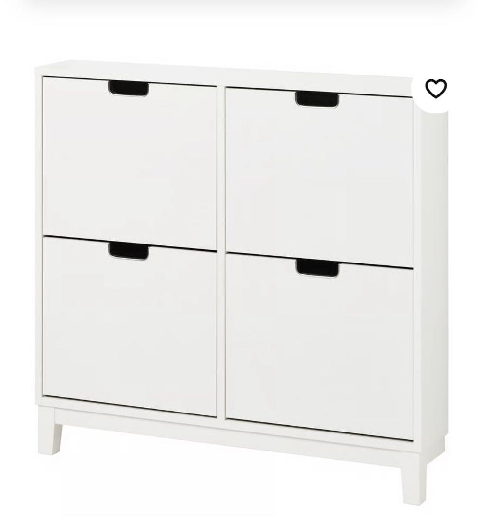 【送料込】IKEA STALL　ステル　シューズボックス　薄型
