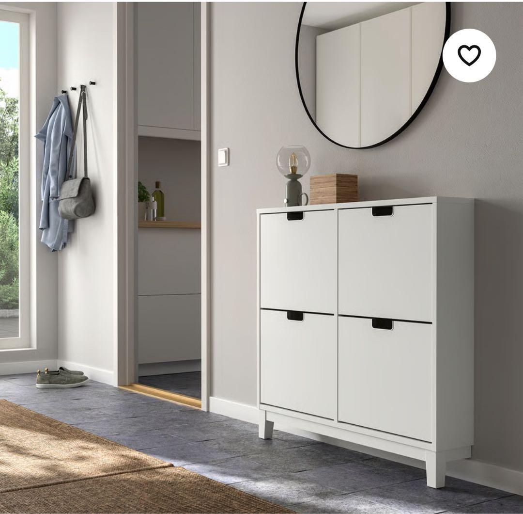 【送料込】IKEA STALL　ステル　シューズボックス　薄型
