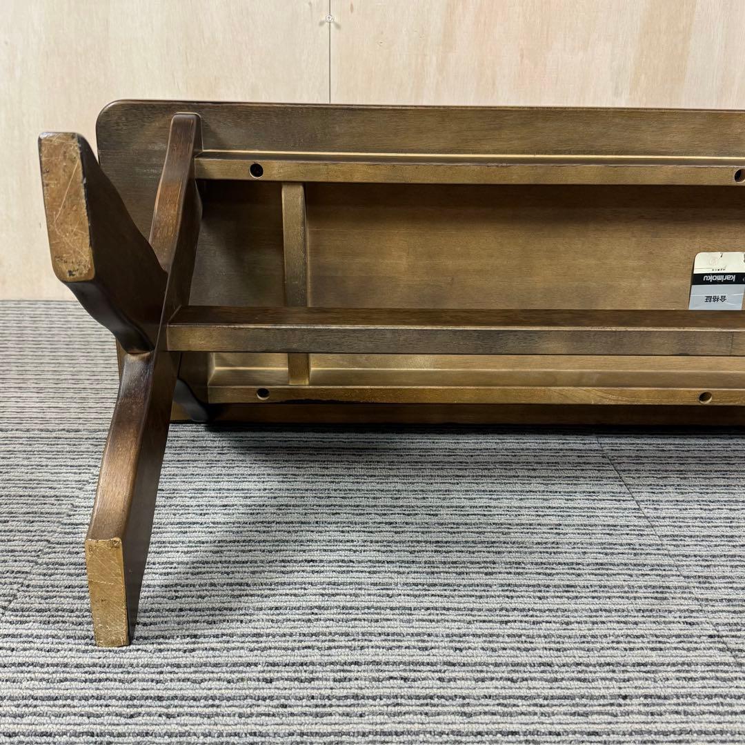 karimoku カリモク RUSTIC ベンチ 木製 背もたれ無し たのメル便