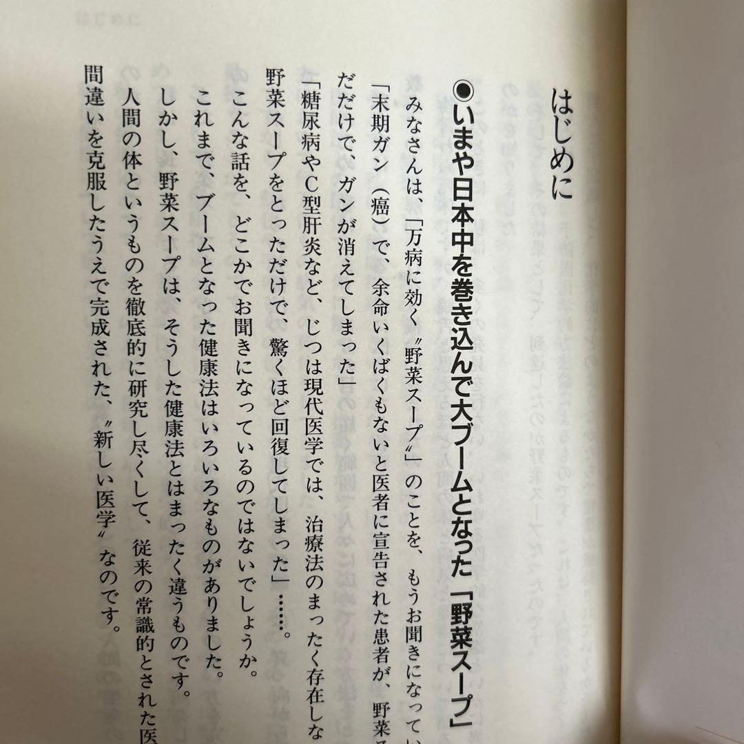 評*。様 元祖 野菜スープ強健法 立石和著