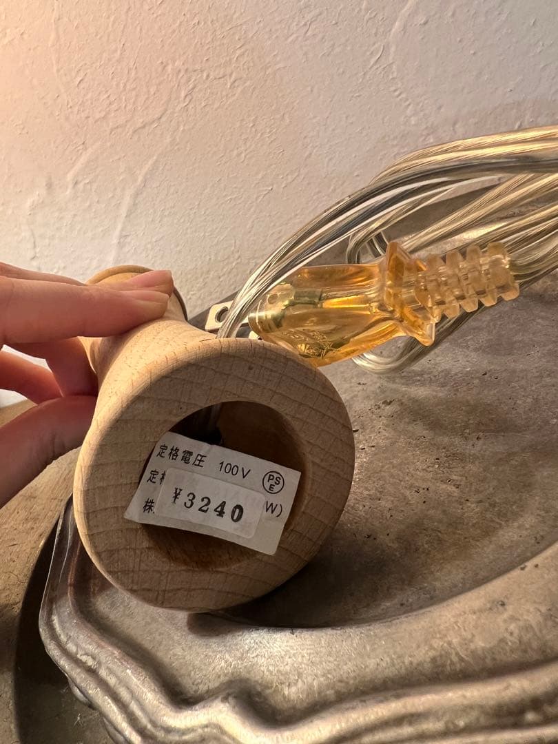 【8点まとめ売り】テーブルランプ 木製 クリアガラス