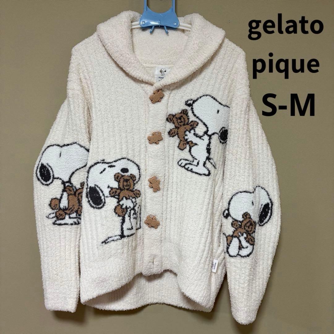 ジェラートピケ スヌーピー S~Mサイズショールカーデ