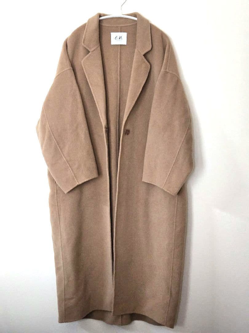専用❗e.n.エバーネイビーキャメルロングコート　evernavyチェスターコー