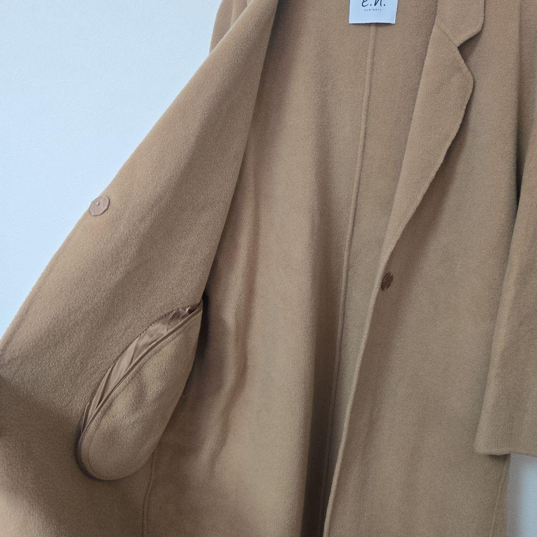 専用❗e.n.エバーネイビーキャメルロングコート　evernavyチェスターコー