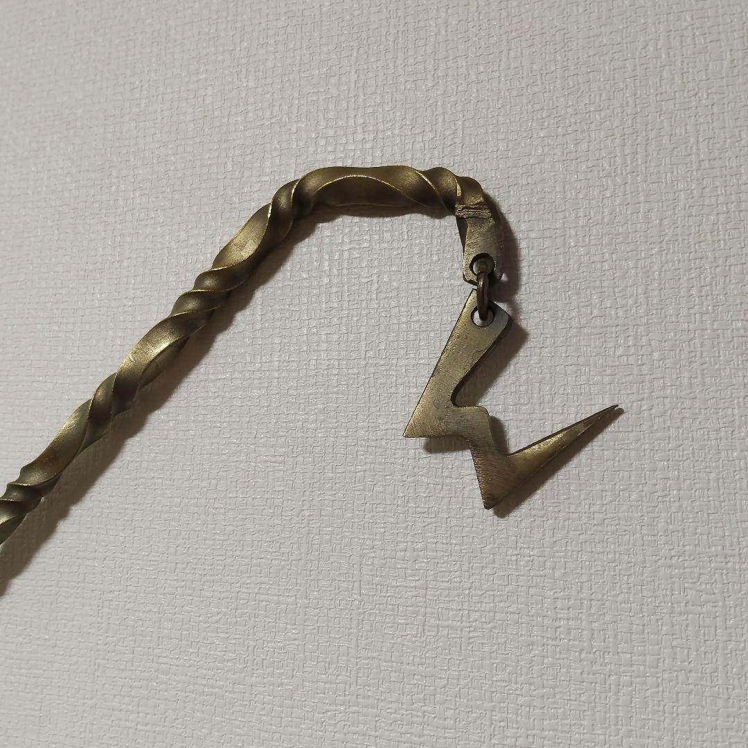 ねじねじランタンスタンド　真鍮ブラシ磨き　ランタンハンガー