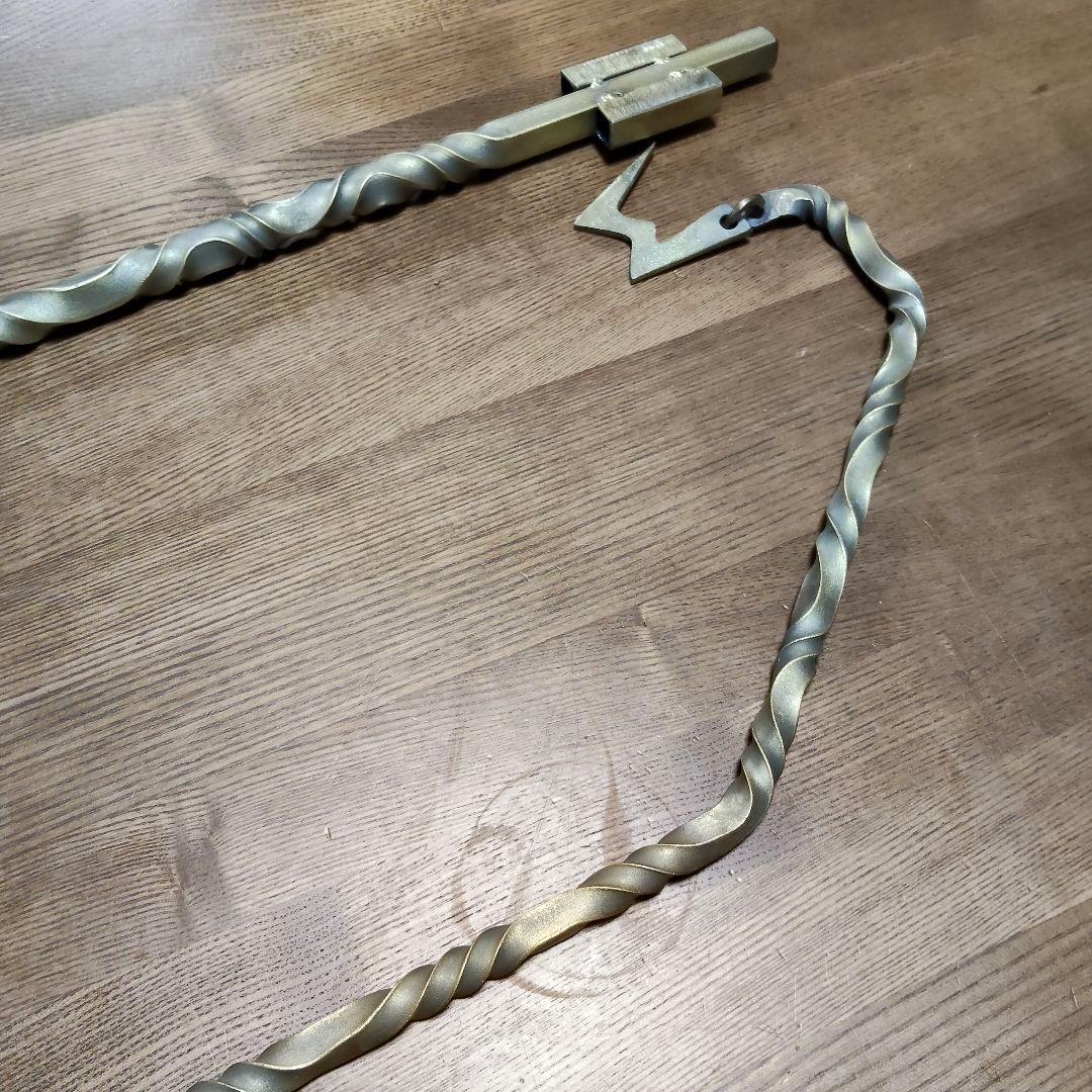 ねじねじランタンスタンド　真鍮ブラシ磨き　ランタンハンガー