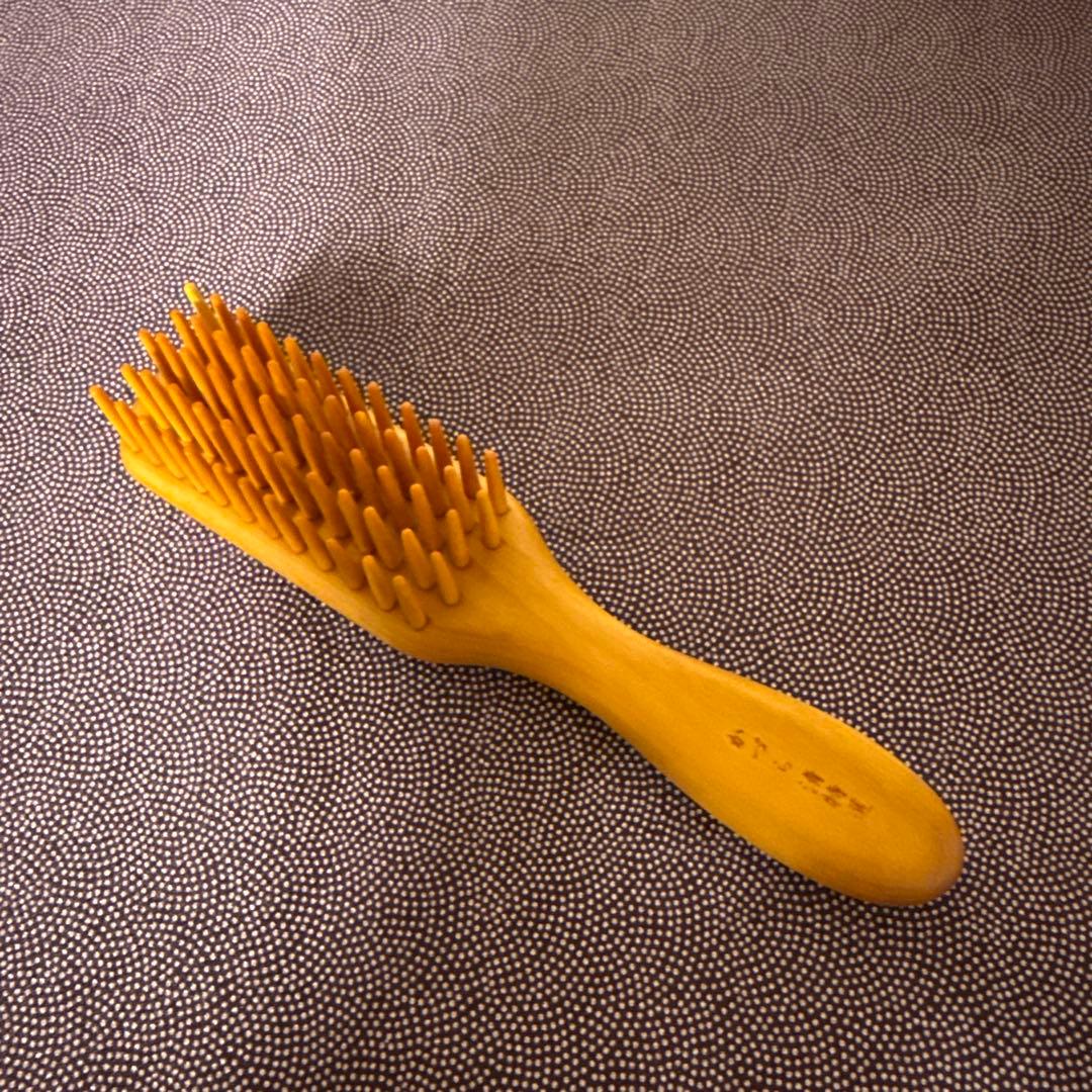 【かづら清老舗】つげブラシ　5列　京都