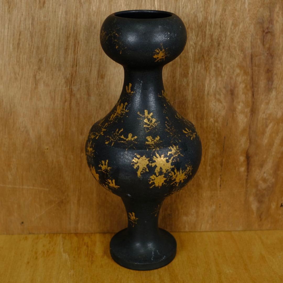 アンティーク　花器　花瓶　陶器　工芸品　オブジェ　作家物　ビンテージ　アート