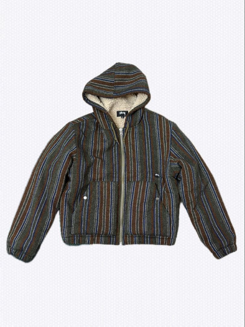 ジャケット・アウター Stussy Wool Stripe Work Jacket