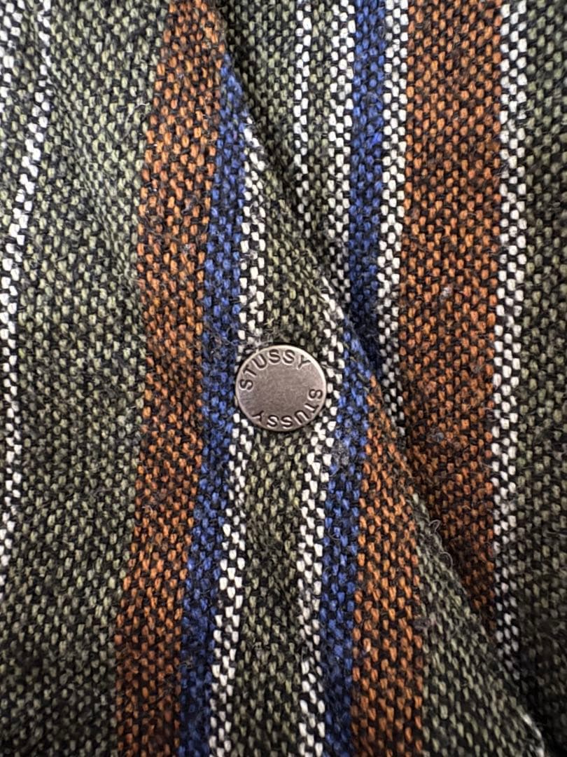 ジャケット・アウター Stussy Wool Stripe Work Jacket