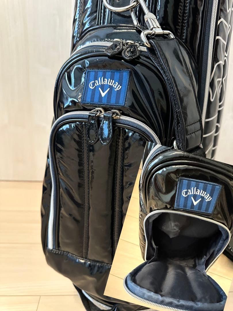 中古美品｜キャロウェイ｜エナメルキャディバック8型レディース／シューズポケット有