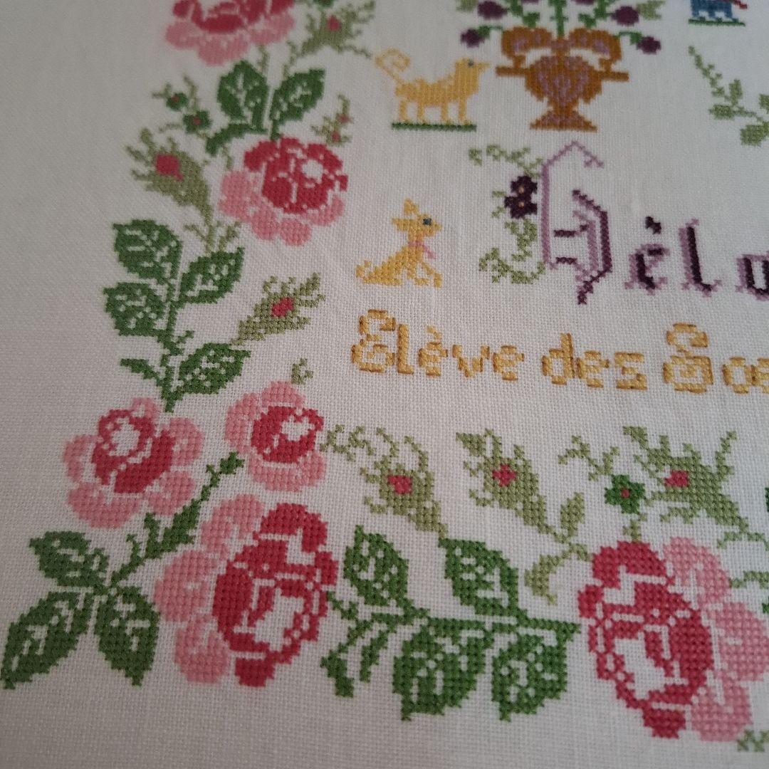 ゆか　クロスステッチ完成品