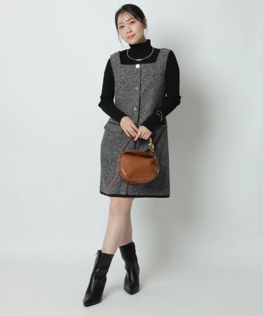 【未使用品タグ付き】アプワイザーリッシェ　スクエアネックミニジャンスカ