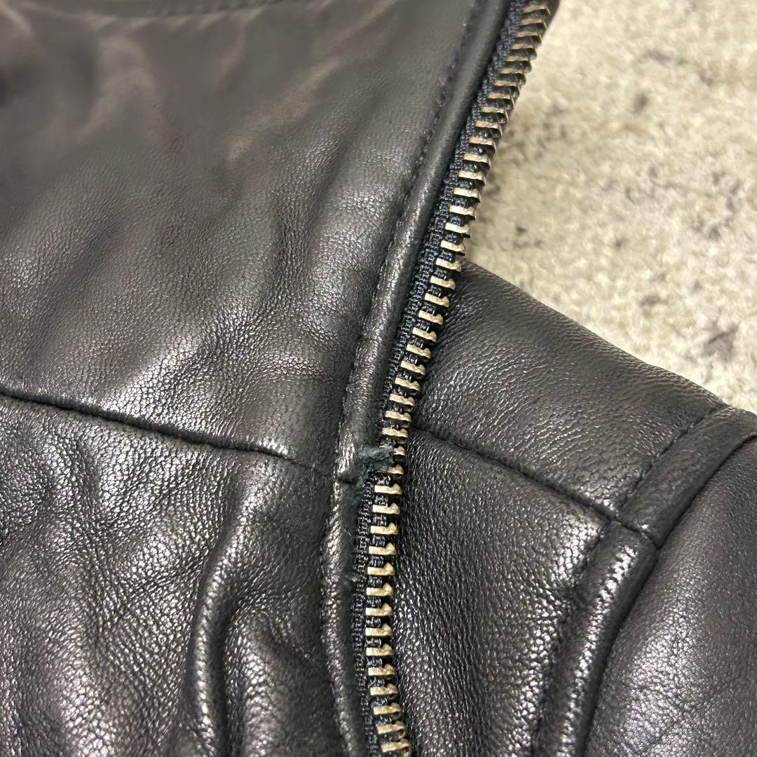  カルバンクライン レザー シングルライダースジャケット