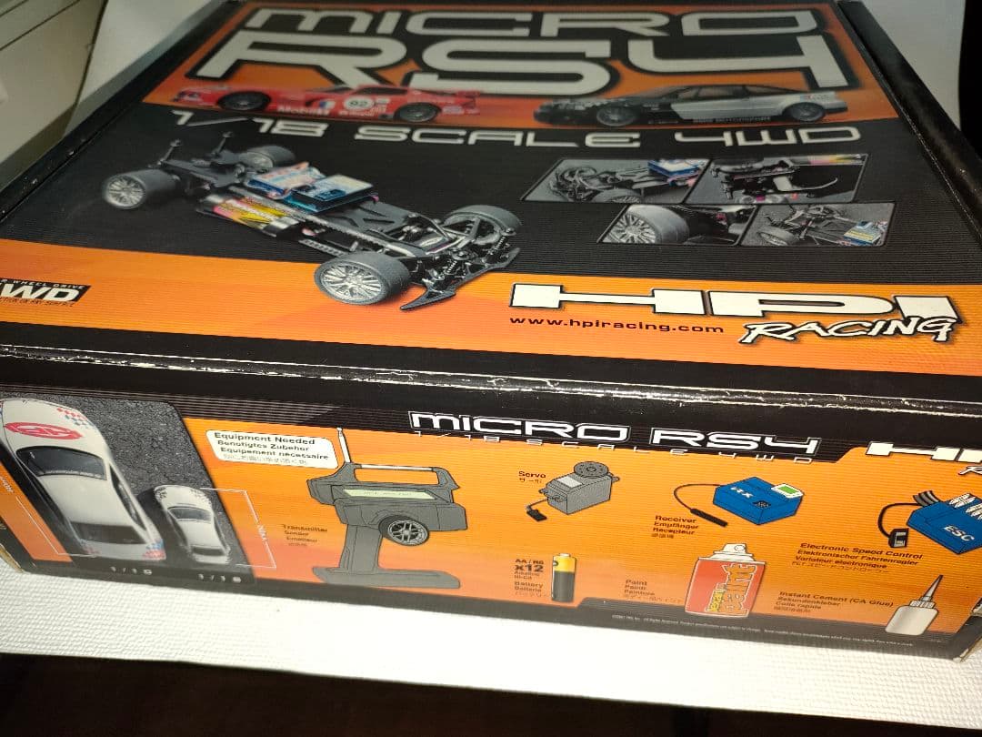 HPI マイクロRS4 1/18 RC フルセット　ボディーNSX予備