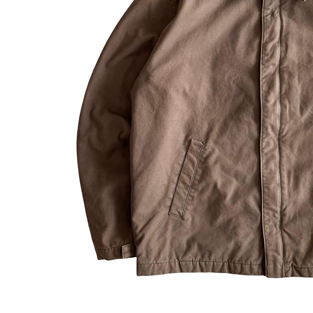 【希少】90s ランズエンド 短丈 中綿 コットンダック ドリズラージャケット