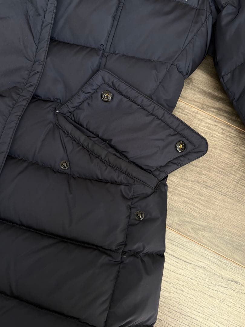 【美品】Moncler モンクレール ロングダウンGRIVE⭐︎ネイビー/S