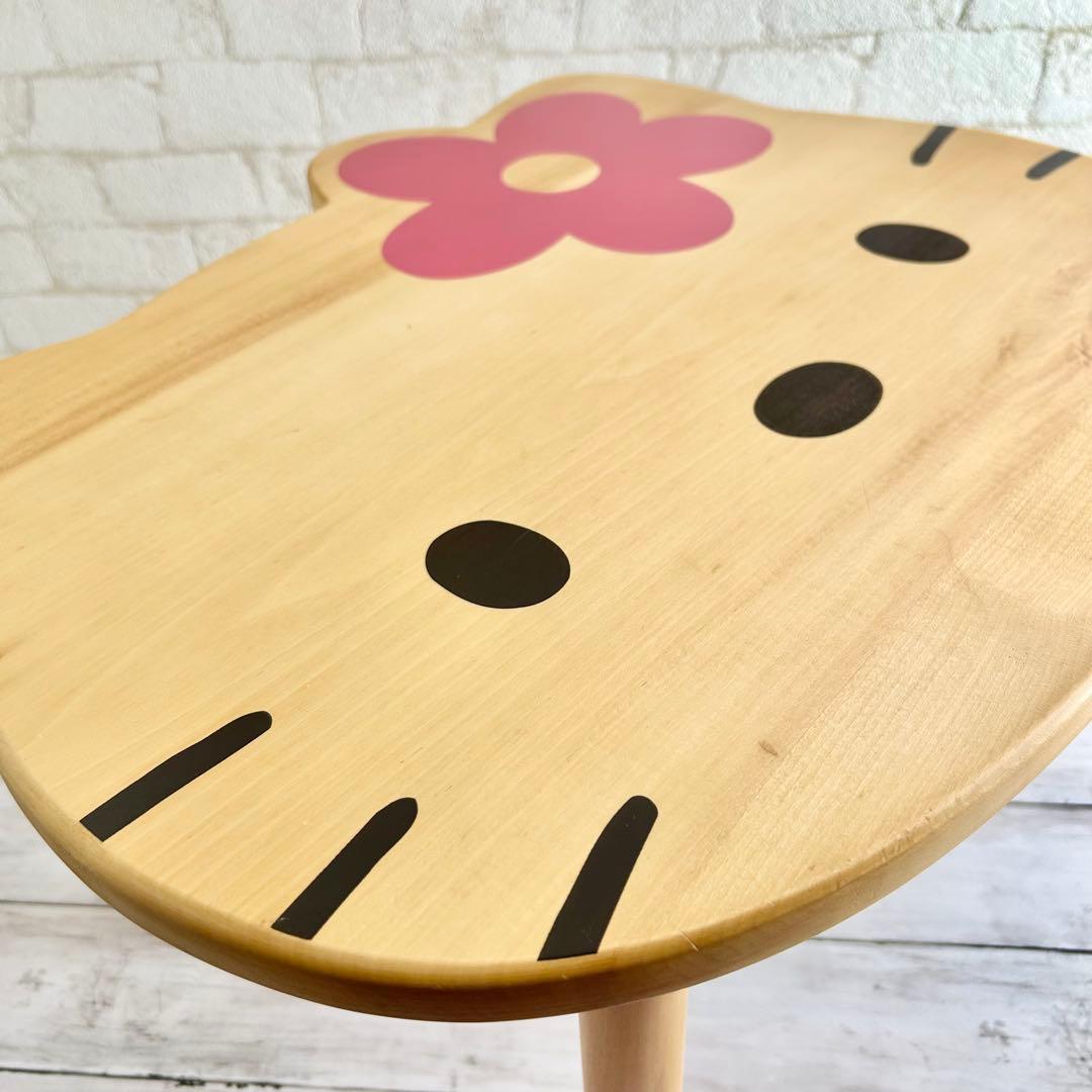 日*0様 ❤️希少！木製テーブル レトロ ハローキティ カオハナ 机 ローテーブ