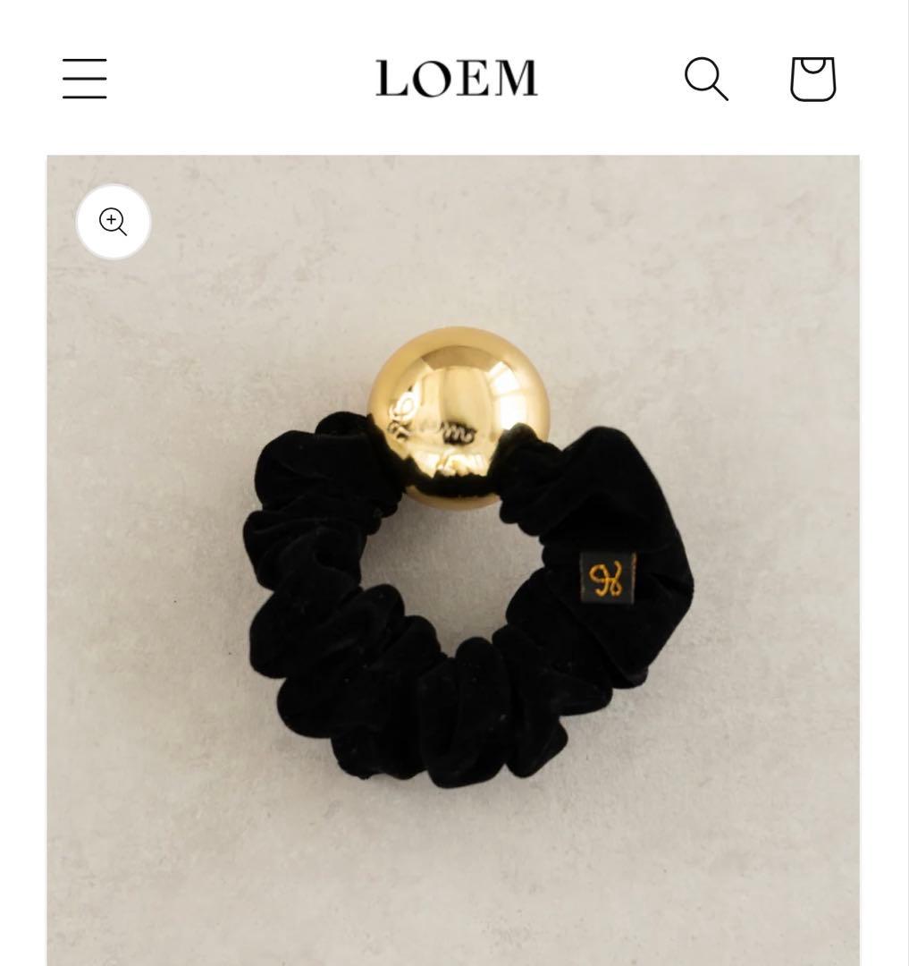 【新品 未使用】LOEM TOKYO ブラックmoon シュシュ