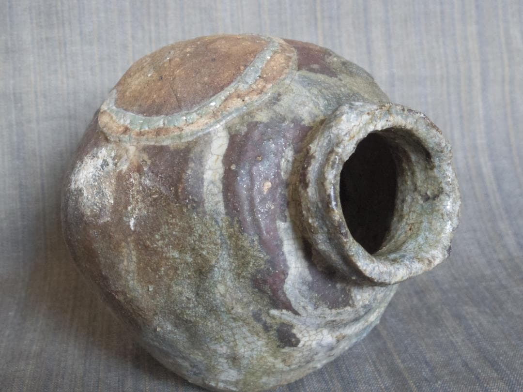 人気作家★大前悟★《焼き締め》花入★希少作