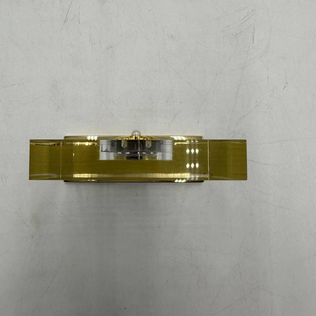 美品！MIKIMOTO ミキモト 置時計 クオーツ クリスタル 2P真珠パール