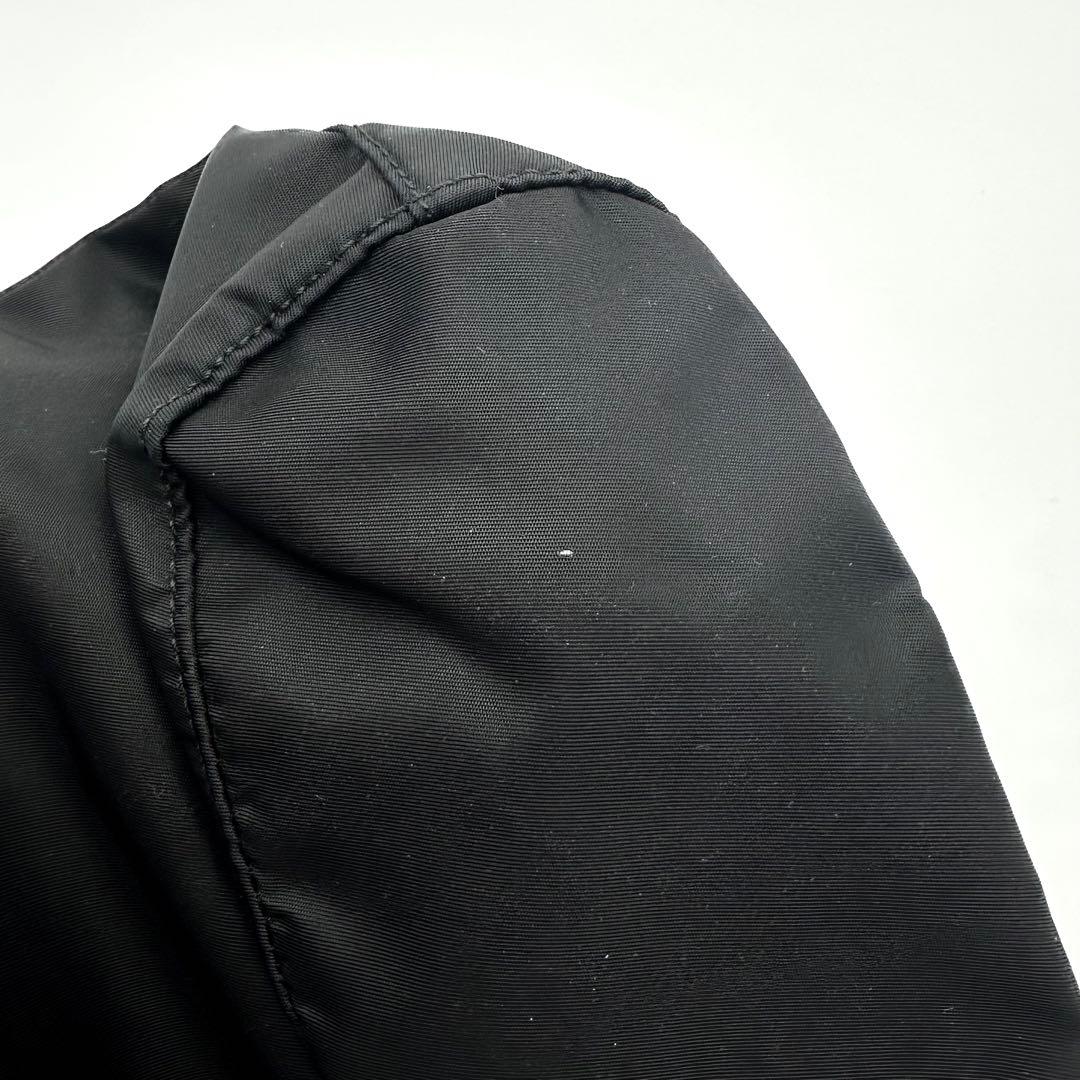 PRADA プラダ テスート ナイロン ポーチ 黒 三角ロゴ 巾着