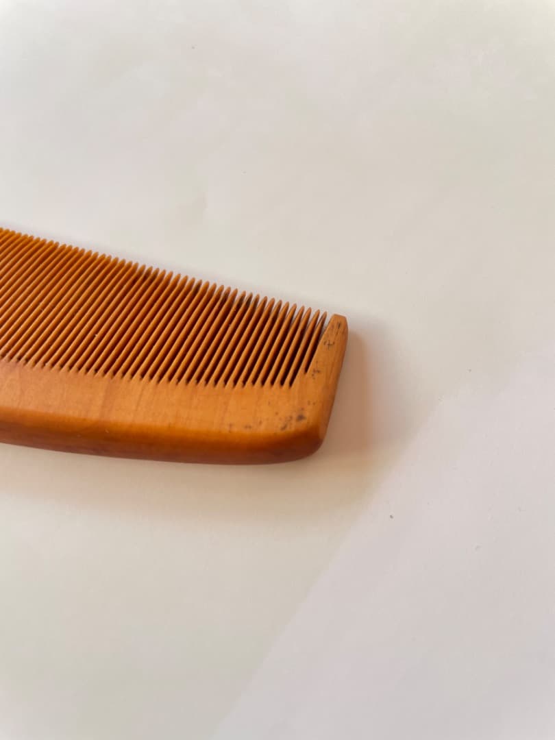 つげ櫛 　広島政夫　廣島　さつまつげ