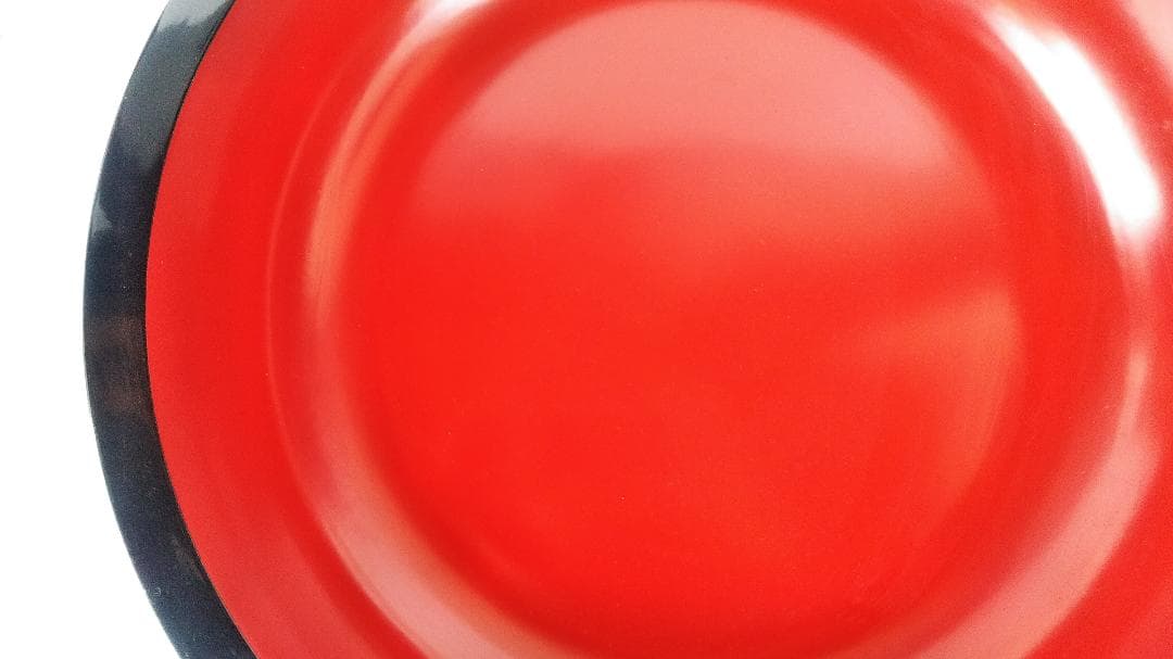 漆器 天然木製 漆塗 そばこね鉢 尺7寸（50ｃｍ） 黒内朱　蕎麦 アウトレット