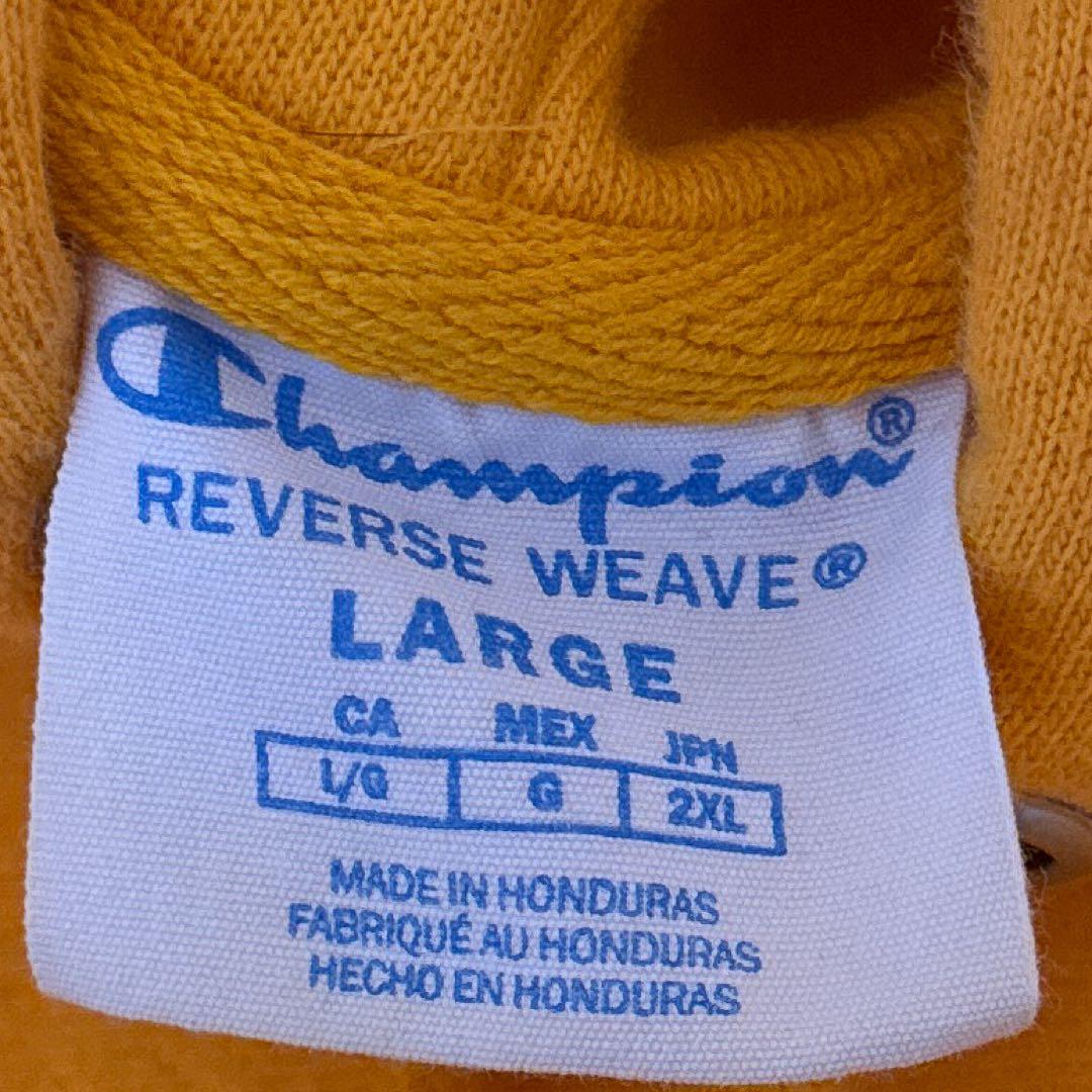 K*i様 Champion リバースウィーブ パーカー イエロー L 2XL ホ