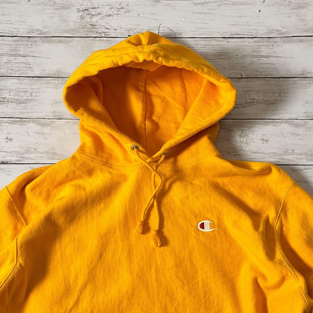 K*i様 Champion リバースウィーブ パーカー イエロー L 2XL ホ
