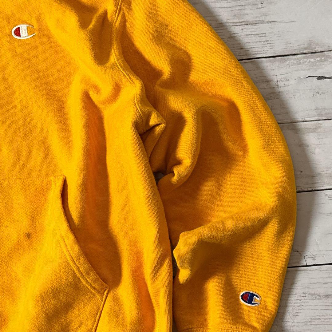 K*i様 Champion リバースウィーブ パーカー イエロー L 2XL ホ