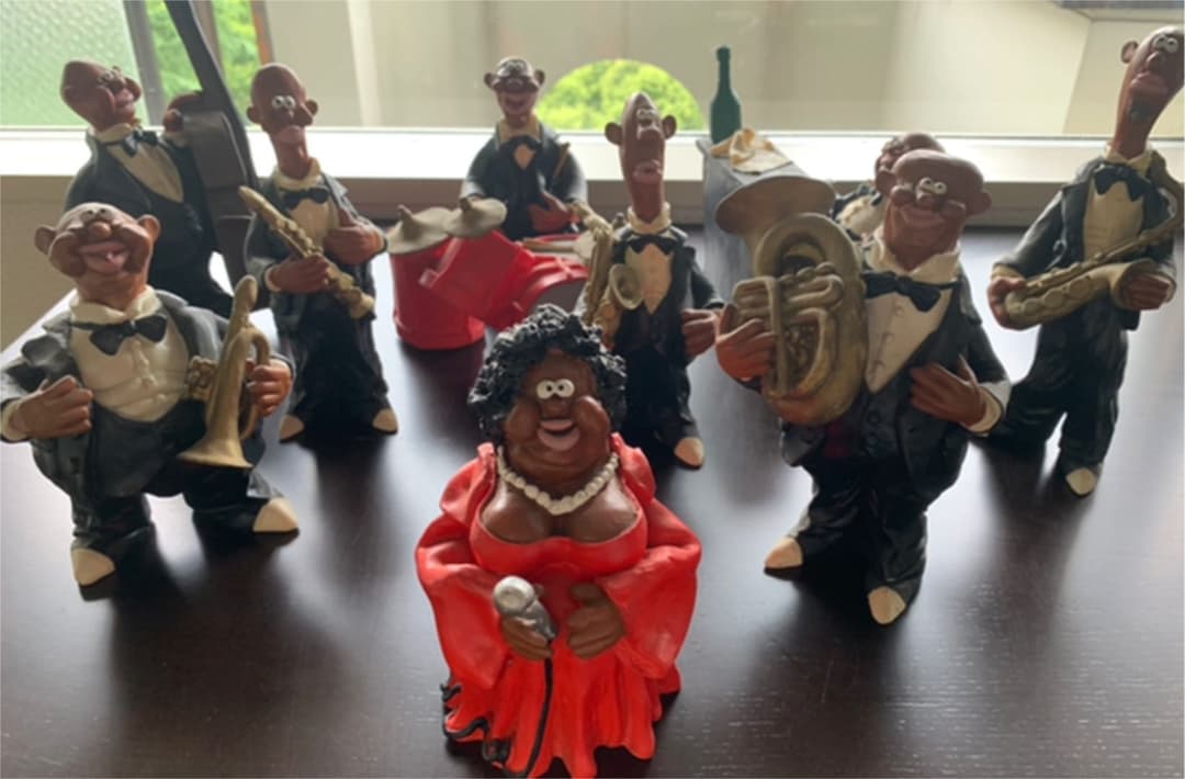 JAZZ JAZZバンド　ブルース　置物　インテリア　ヴィンテージ