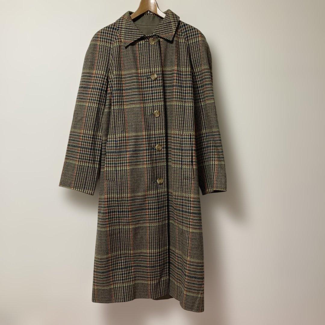 ヴィンテージAqoursキュータムリバーシブルロングコートマフラー付き