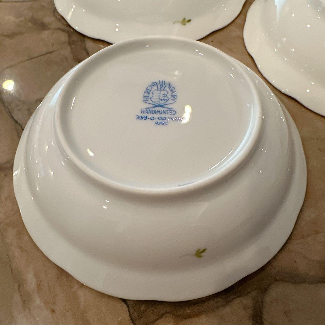 ヘレンド オリエンタルボウル Sサイズ 3枚、Lサイズ 3枚とヘレンドティー