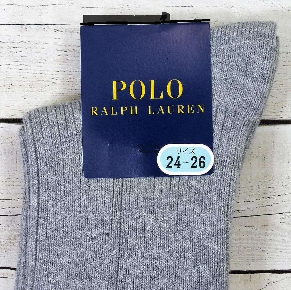 ジュニア　ラルフハイソックス24-26㎝灰20足バラ未使用34000相当分
