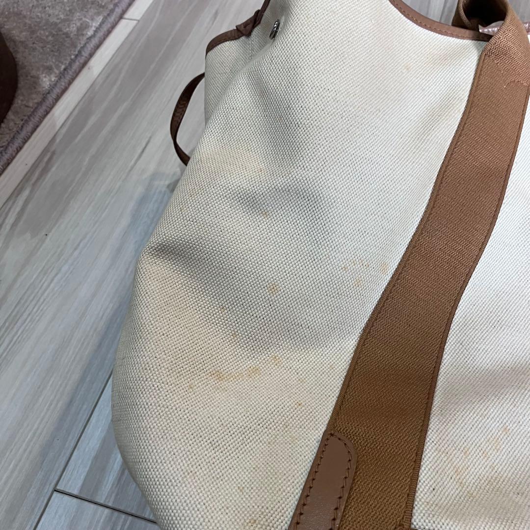 BALENCIAGA トートバッグ キャメル　ブラウン　希少サイズ　汚れ多数