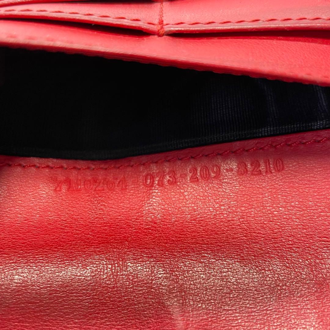 2932 フェンディ 長財布 モンスター バグズアイ バイカラー ブラックレッド