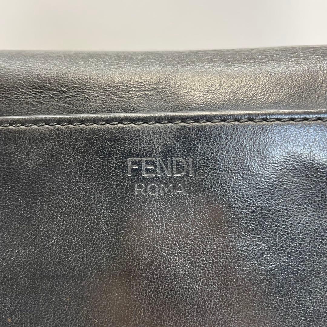 2932 フェンディ 長財布 モンスター バグズアイ バイカラー ブラックレッド