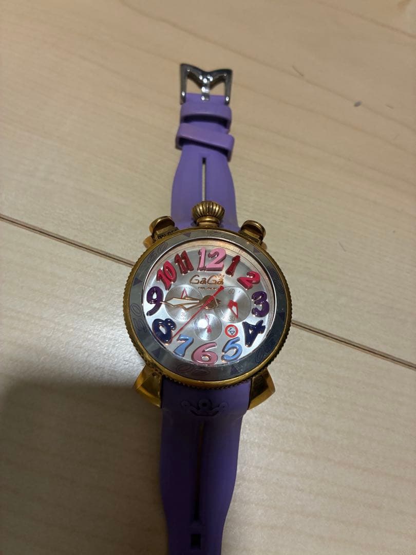 た*け様 ガガミラノ　クロノグラフ　48ミリ　クオーツ式