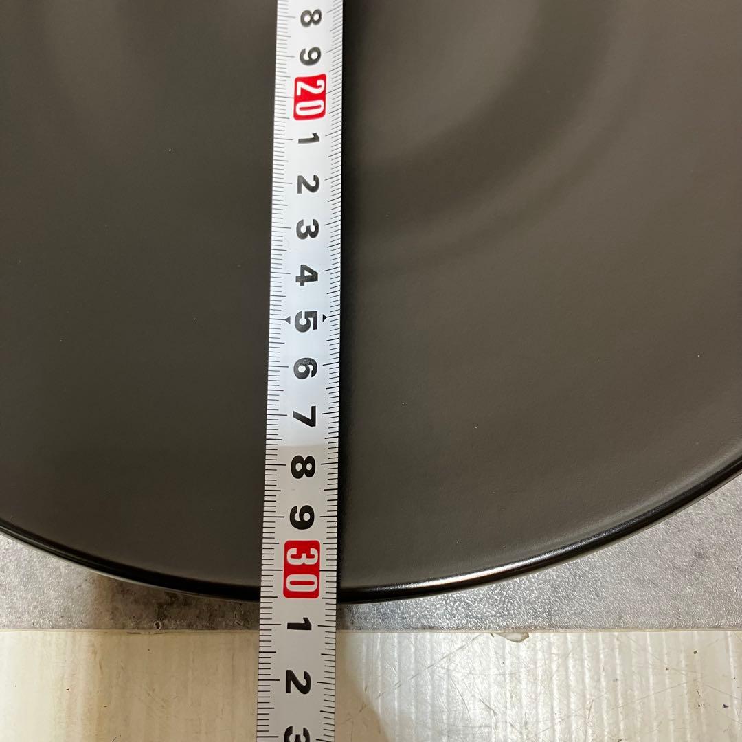 美品　大皿　黒　マット　7枚セット　30.5cm