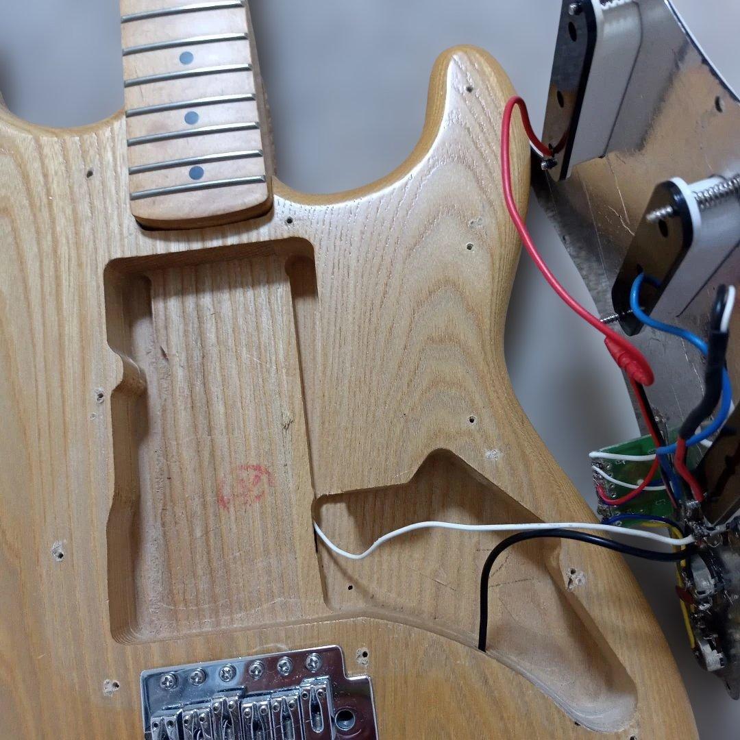 SX エレキギター ストラトタイプ ナチュラルボディー