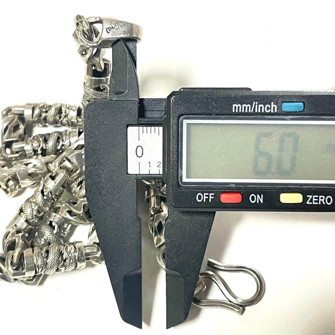 【DRAGON CHAIN】ドラゴンチェーンシルバーネックレス58cm