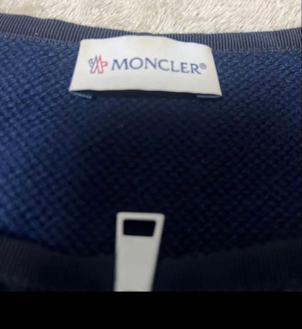 MONCLER ネイビー ダウン　カーディガン　マフラーセット